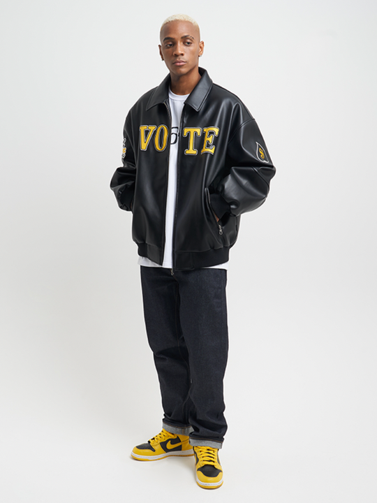 VOTE Spades VOTE CLUB Leather Jacket