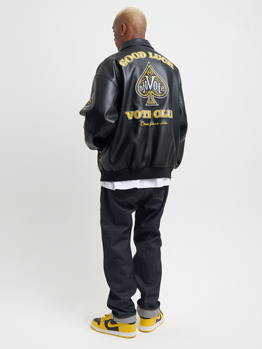 VOTE Spades VOTE CLUB Leather Jacket