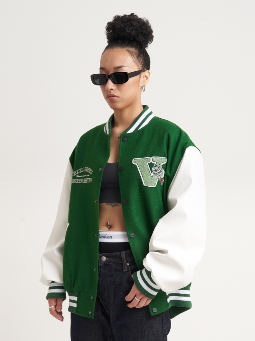 VOTE Good Luck Varsity Jacket