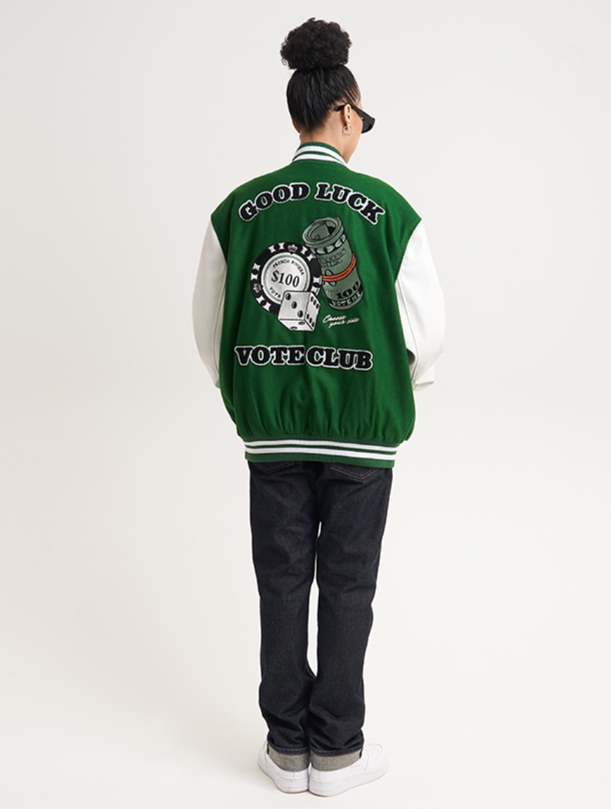 VOTE Good Luck Varsity Jacket
