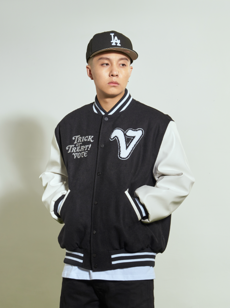 VOTE Trick Or Treat Varsity Jacket