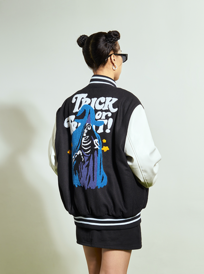 VOTE Trick Or Treat Varsity Jacket