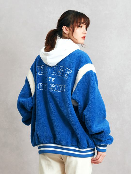 VOTE Logo Sherpa Baseball Jacket
