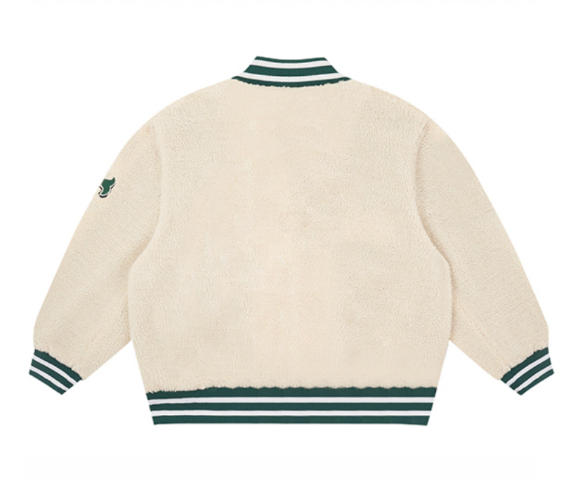 VOTE Logo Sherpa Fleece Baseball Jacket