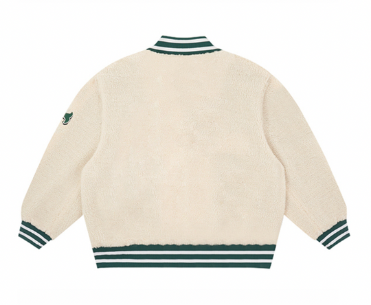 VOTE Logo Sherpa Fleece Baseball Jacket