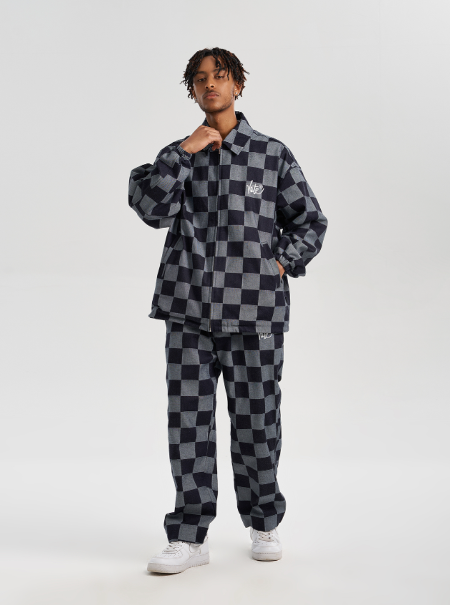 VOTE Checkerboard Logo Jacket