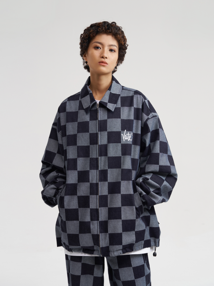 VOTE Checkerboard Logo Jacket