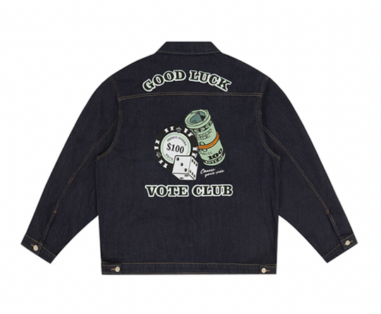 VOTE Dollar Bill Denim Jacket