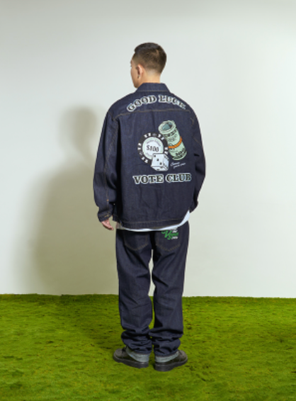 VOTE Dollar Bill Denim Jacket