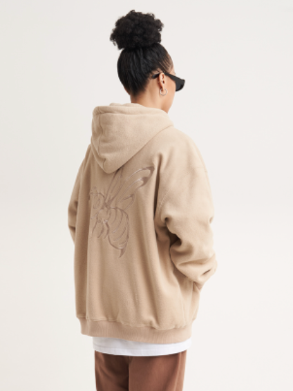 VOTE Bee Logo Polar Fleece Hoodie