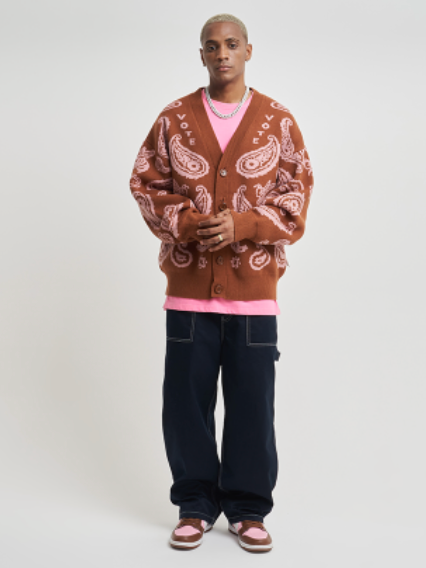 VOTE Paisley Knitted Cardigan