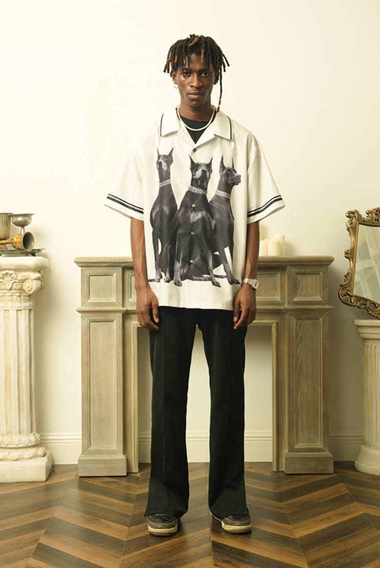 EMPTY REFERENCE Doberman Short Sleeve Shirt | Face 3 Face
