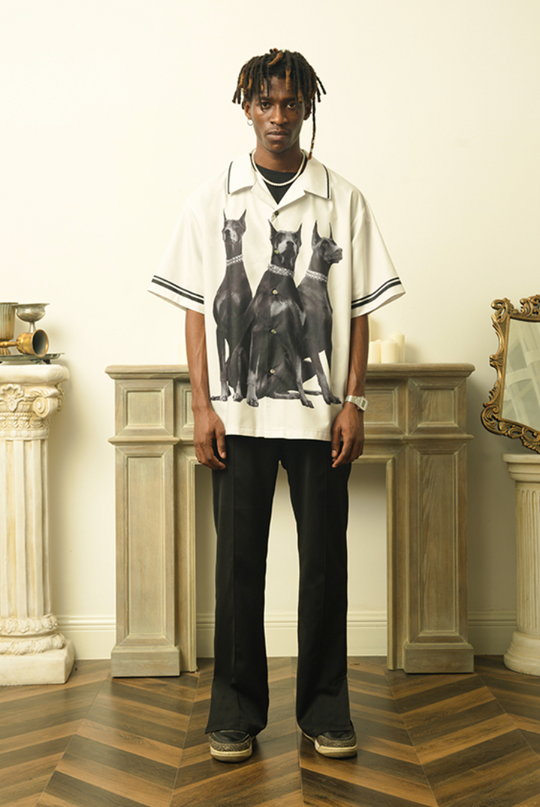 EMPTY REFERENCE Doberman Short Sleeve Shirt | Face 3 Face