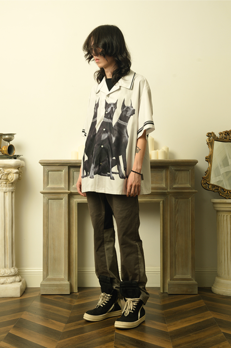 EMPTY REFERENCE Doberman Short Sleeve Shirt | Face 3 Face