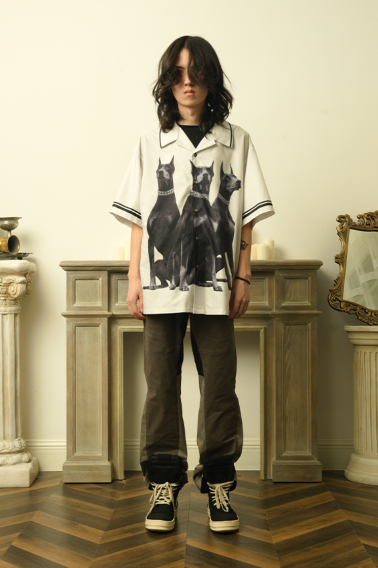 EMPTY REFERENCE Doberman Short Sleeve Shirt | Face 3 Face