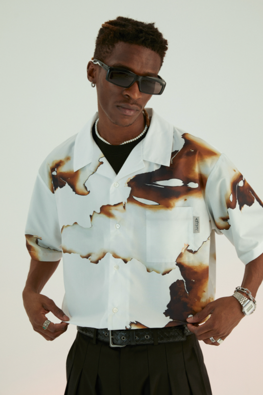 EMPTY REFERENCE Deng For The Same Ashes Short Sleeve Shirt