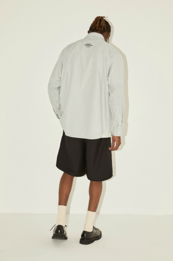 EMPTY REFERENCE Striped Clock Long Sleeve Shirt