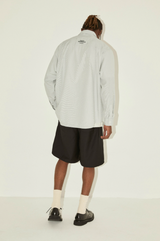 EMPTY REFERENCE Striped Clock Long Sleeve Shirt