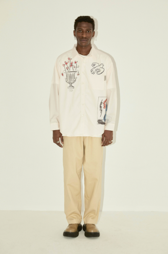 EMPTY REFERENCE Classical Elements Long Sleeve Shirt