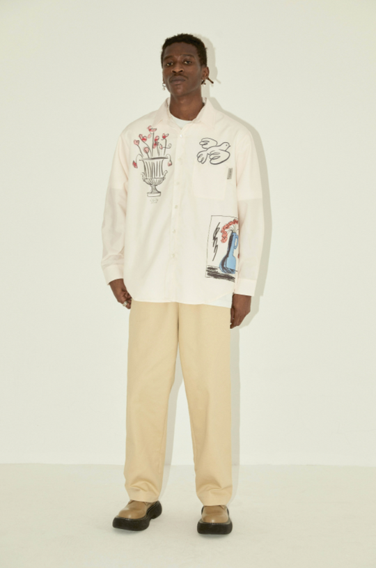 EMPTY REFERENCE Classical Elements Long Sleeve Shirt