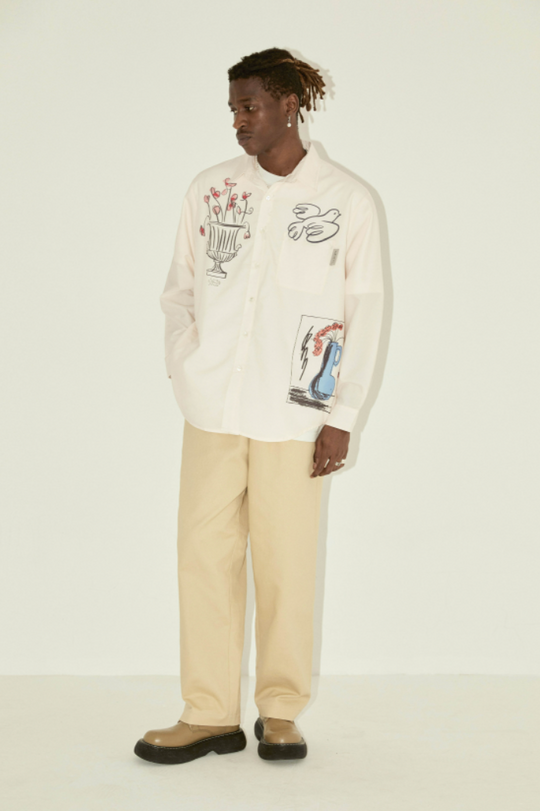 EMPTY REFERENCE Classical Elements Long Sleeve Shirt