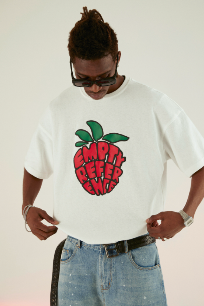 EMPTY REFERENCE Small Strawberry Logo Tee