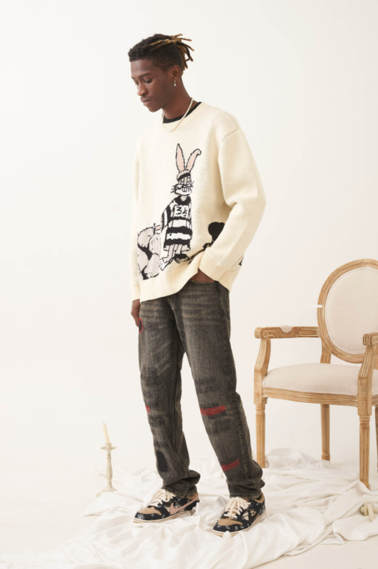 EMPTY REFERENCE Rabbit Knit Sweater