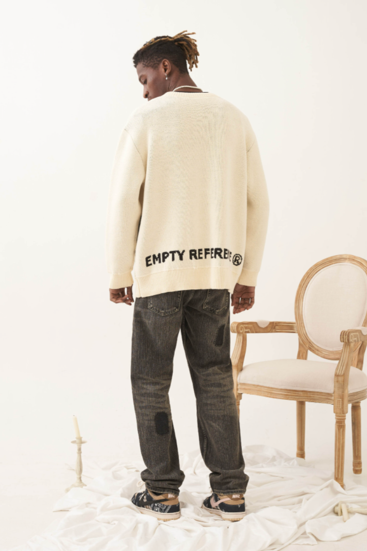 EMPTY REFERENCE Rabbit Knit Sweater