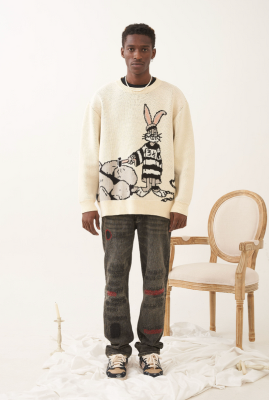 EMPTY REFERENCE Rabbit Knit Sweater