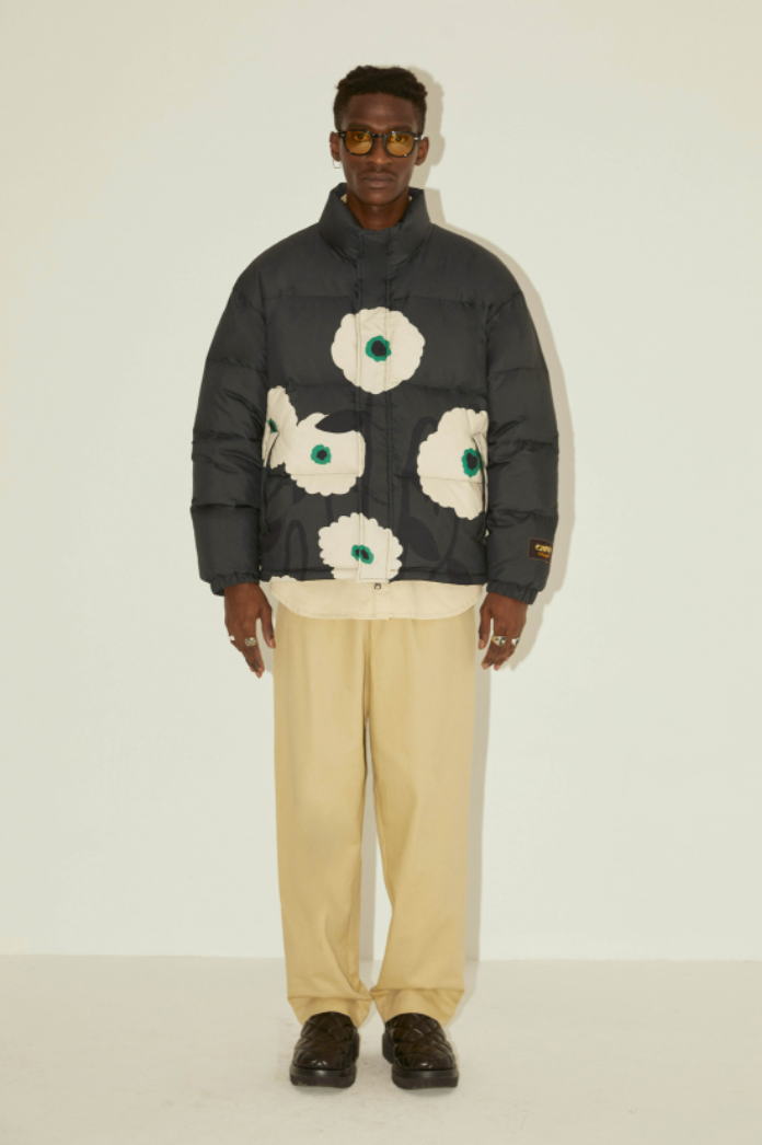 EMPTY REFERENCE Floral Print Down Jacket