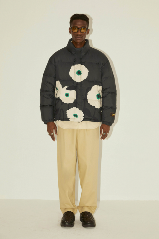 EMPTY REFERENCE Floral Print Down Jacket