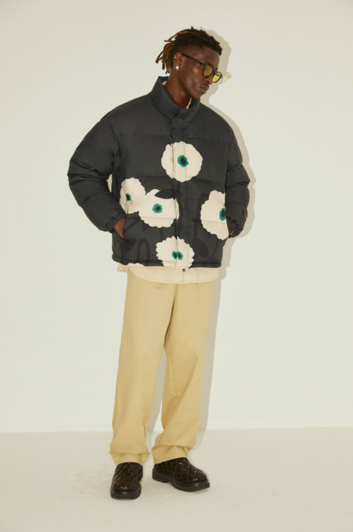 EMPTY REFERENCE Floral Print Down Jacket