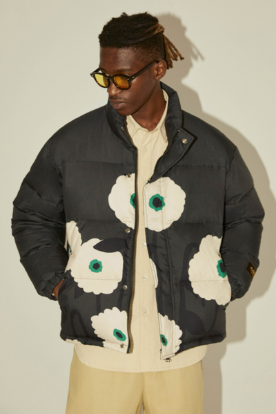 EMPTY REFERENCE Floral Print Down Jacket