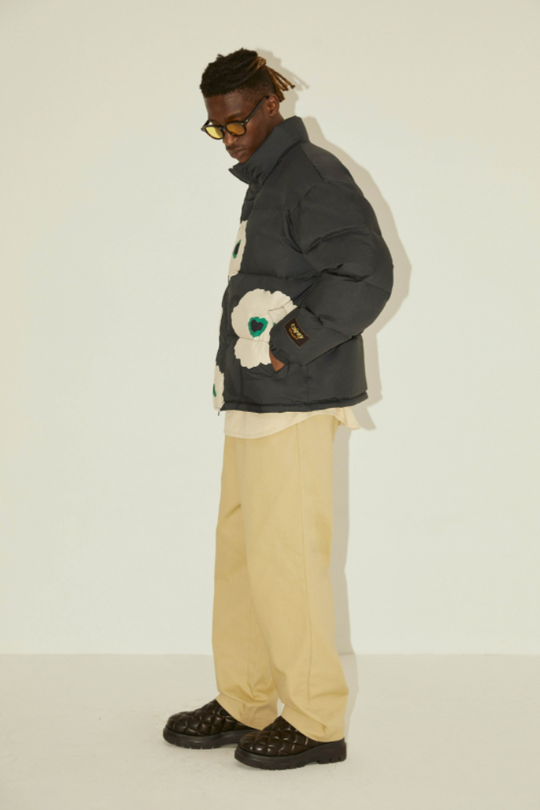 EMPTY REFERENCE Floral Print Down Jacket