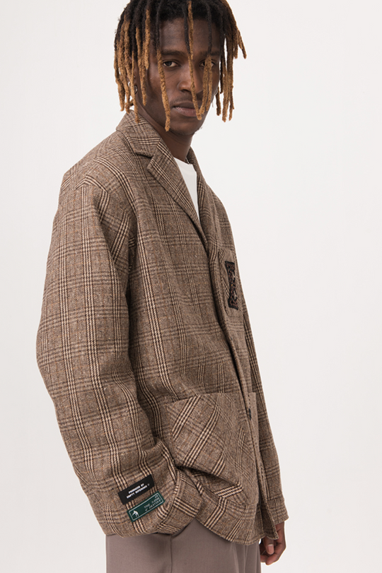 EMPTY REFERENCE Plaid Suit Jacket