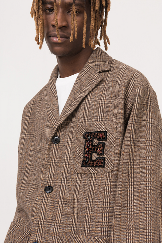 EMPTY REFERENCE Plaid Suit Jacket