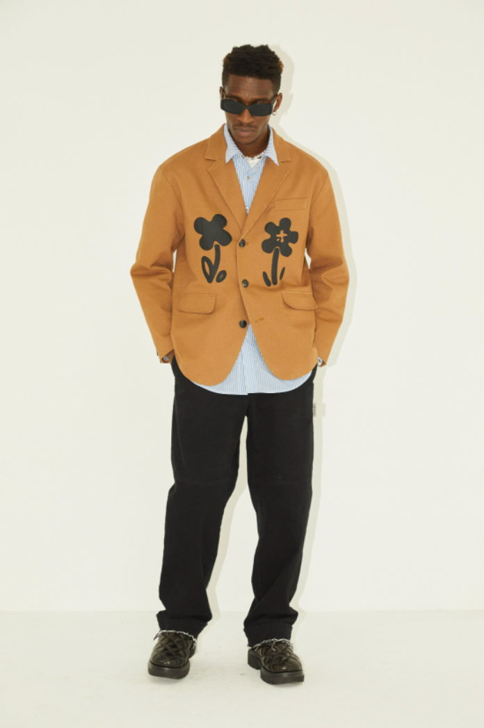 EMPTY REFERENCE Floral Foam Print Suit Blazer