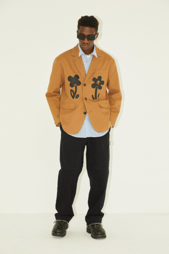 EMPTY REFERENCE Floral Foam Print Suit Blazer