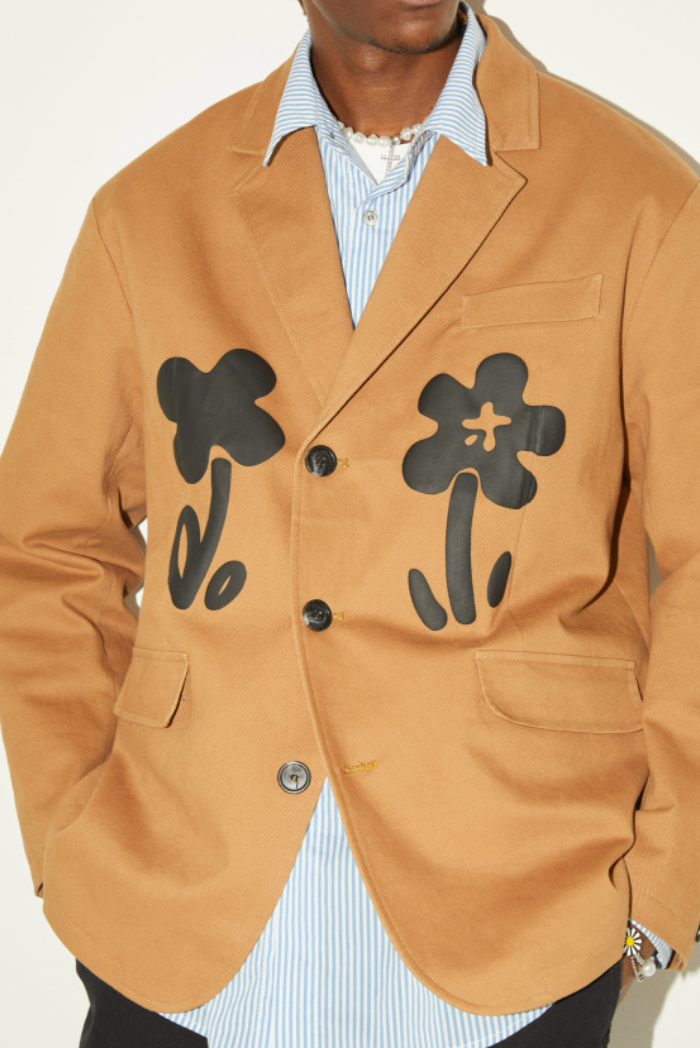 EMPTY REFERENCE Floral Foam Print Suit Blazer