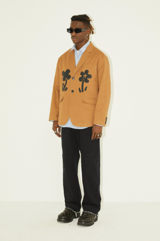 EMPTY REFERENCE Floral Foam Print Suit Blazer