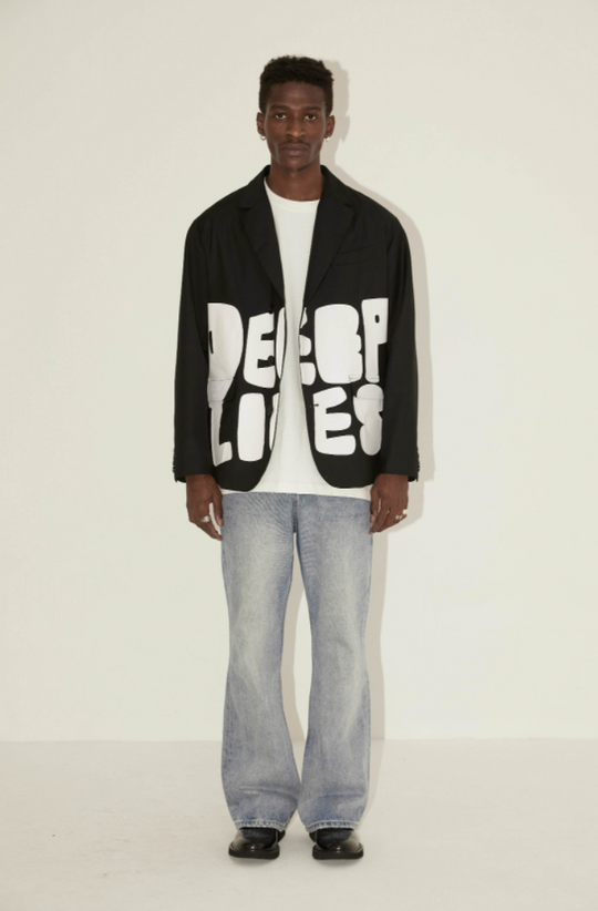 EMPTY REFERENCE Deep Lies Print Suit Blazer