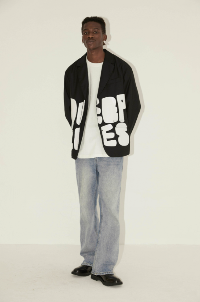 EMPTY REFERENCE Deep Lies Print Suit Blazer