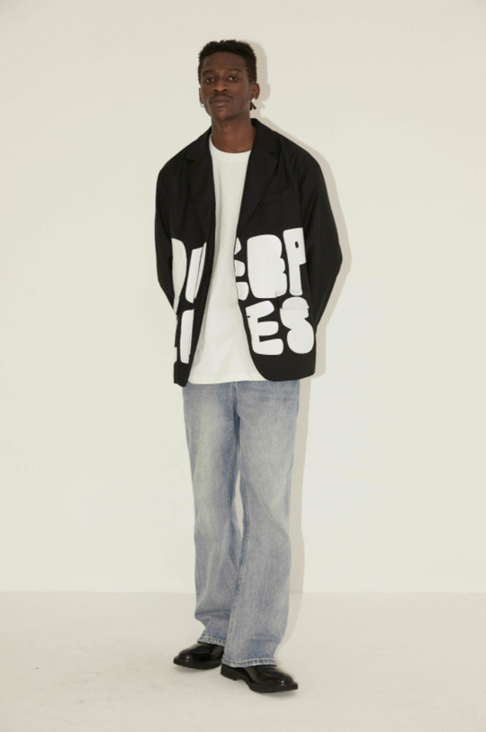 EMPTY REFERENCE Deep Lies Print Suit Blazer