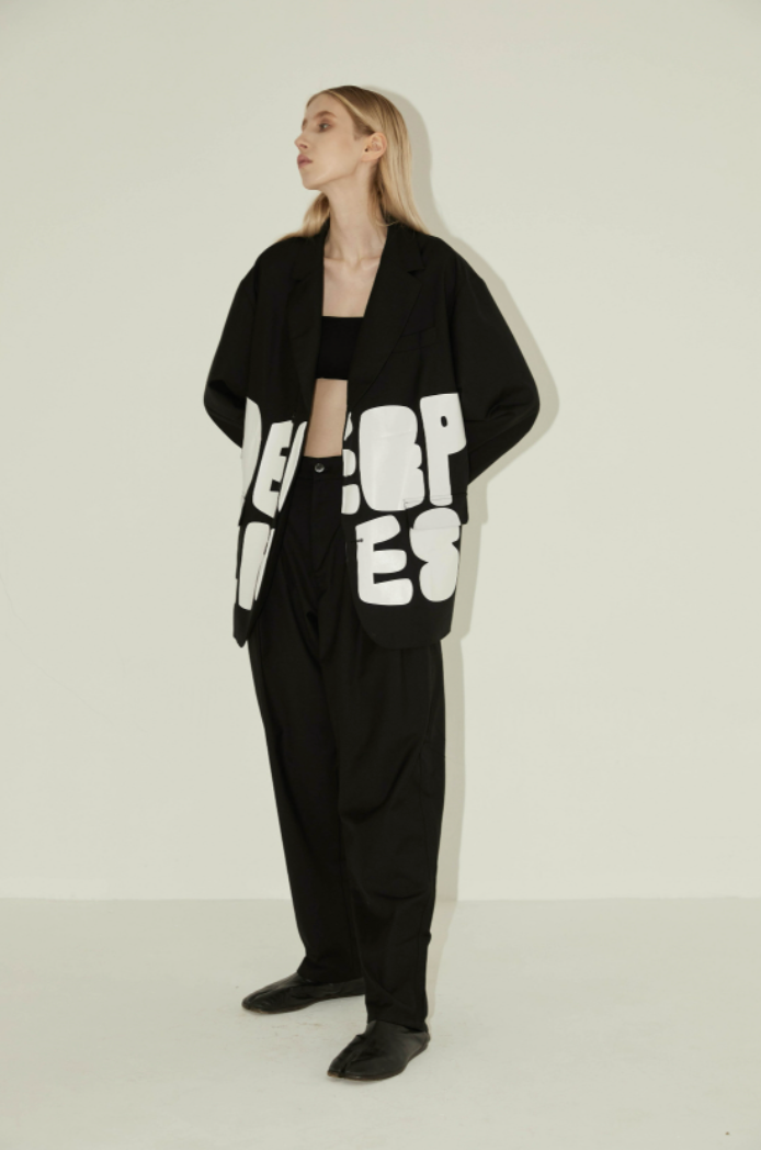 EMPTY REFERENCE Deep Lies Print Suit Blazer