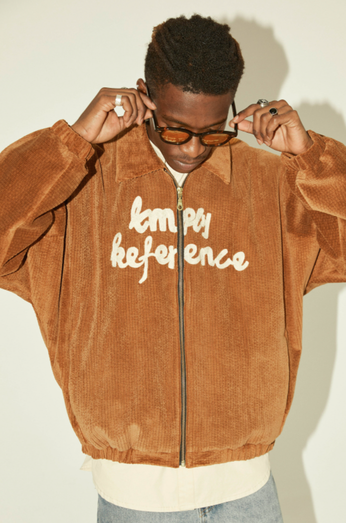EMPTY REFERENCE Embroidered Corduroy Jacket