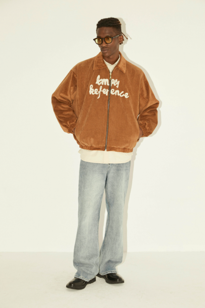 EMPTY REFERENCE Embroidered Corduroy Jacket