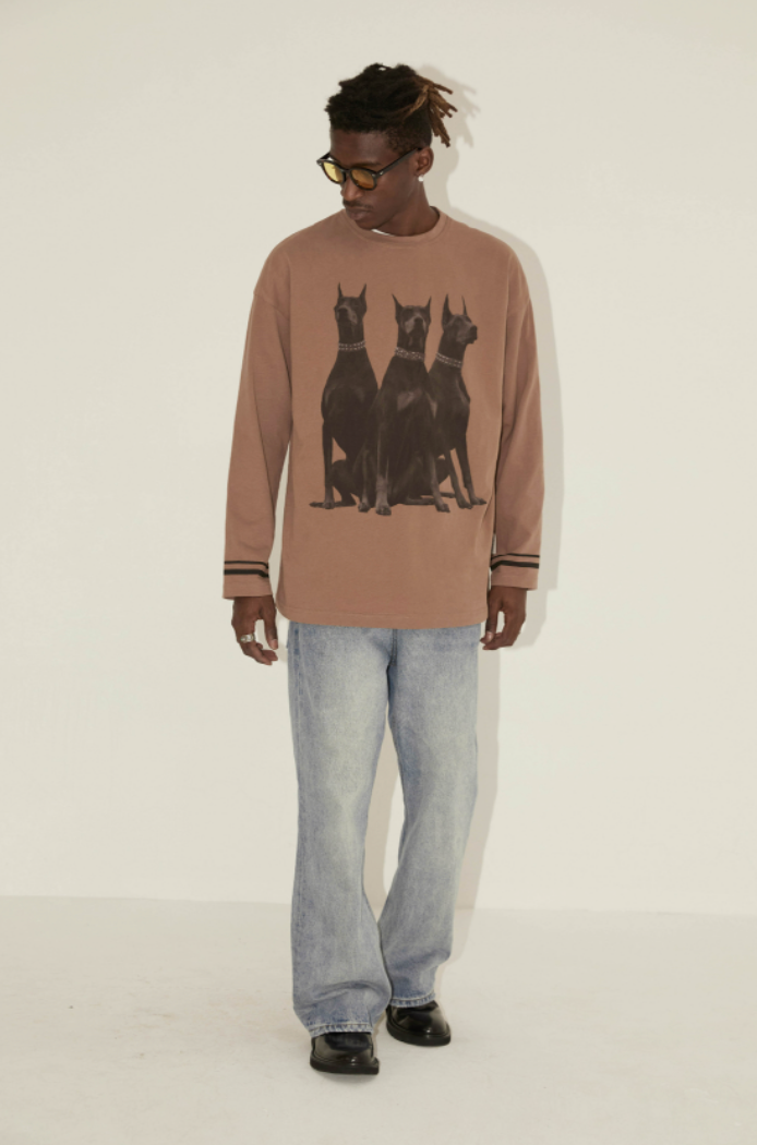 EMPTY REFERENCE Doberman Long Sleeved Tee