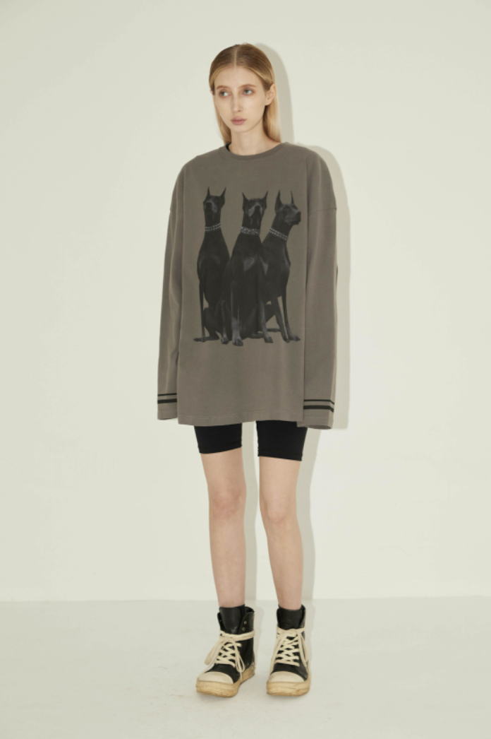 EMPTY REFERENCE Doberman Long Sleeved Tee