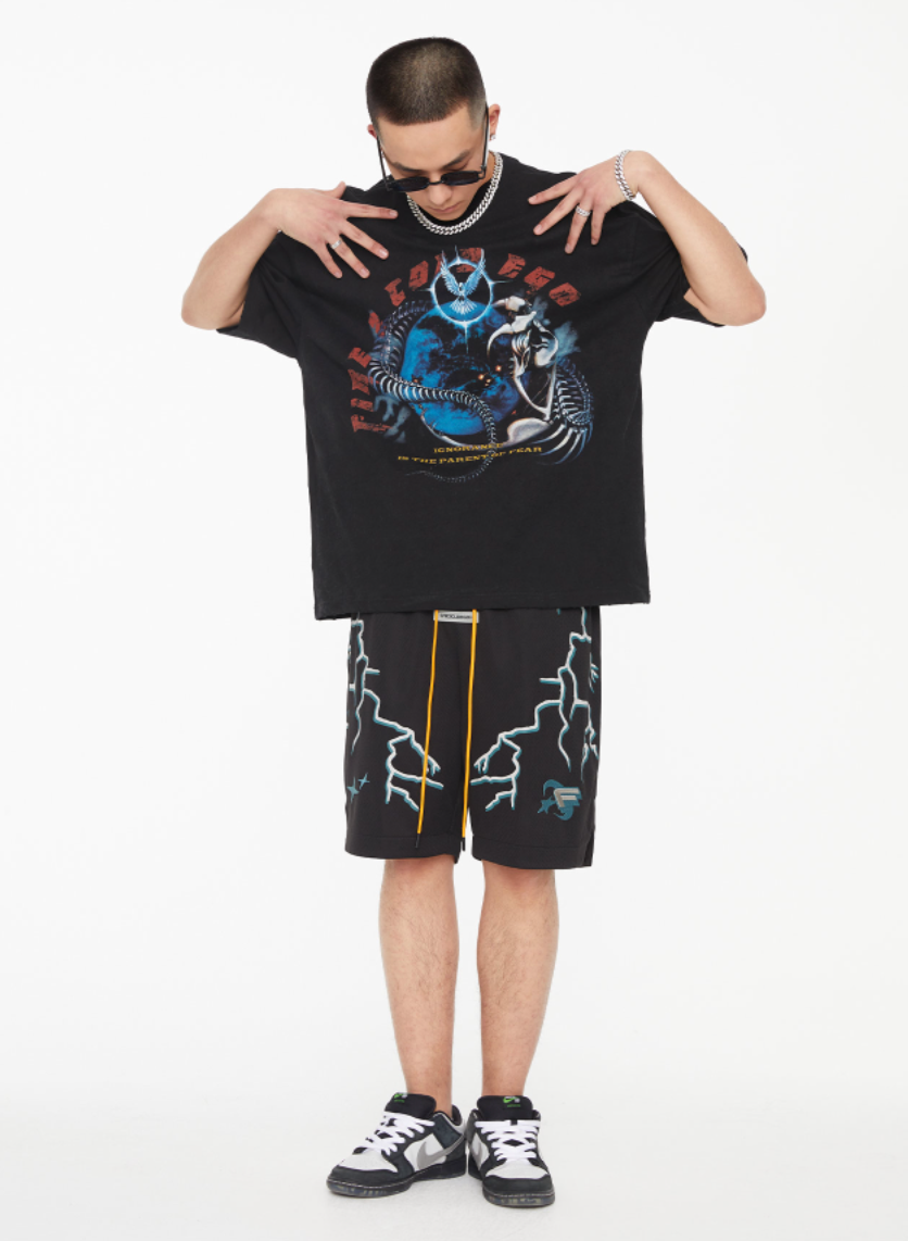 F2CE Graffiti Creative Printing Tee