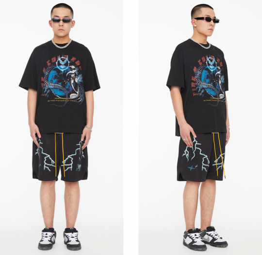 F2CE Graffiti Creative Printing Tee